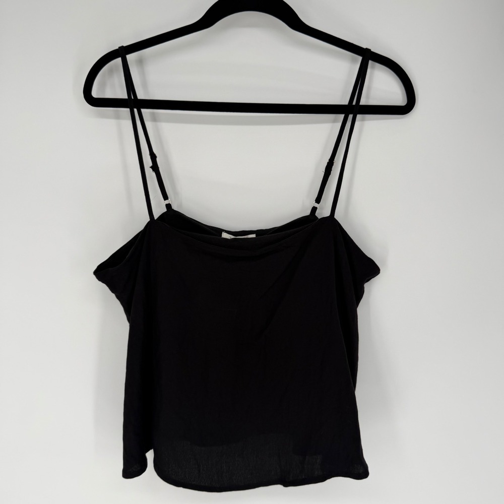 Z SUPPLY HAVANA TANK BLACK NWT LARGE CLASSIC MINIMALIST STAPLE FLIRTY DATE NIGHT